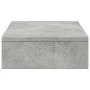 Wooden screen support, gray concrete engineering, 50x27x10 cm by , Computer bases and risers - Ref: Foro24-854646, Price: 15,...