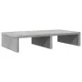 Wooden screen support, gray concrete engineering, 50x27x10 cm by , Computer bases and risers - Ref: Foro24-854646, Price: 15,...