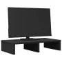 Engineered wood screen stand in black, 50x27x10 cm by , Computer bases and risers - Ref: Foro24-854644, Price: 19,97 €, Disco...