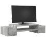 Bildschirmhalterung mit Stauraum in Grau Sonoma 70x27x15 cm von , Computersockel und -erhöhungen - Ref: Foro24-854684, Preis:...