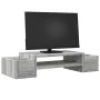 Gray Sonoma screen stand with storage 70x27x15 cm by , Computer bases and risers - Ref: Foro24-854684, Price: 30,64 €, Discou...