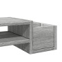 Bildschirmhalterung mit Stauraum in Grau Sonoma 70x27x15 cm von , Computersockel und -erhöhungen - Ref: Foro24-854684, Preis:...
