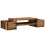 Bildschirmhalterung mit Ablage aus gealtertem Holz 70x27x15cm von , Computersockel und -erhöhungen - Ref: Foro24-854686, Prei...