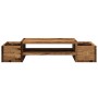 Bildschirmhalterung mit Ablage aus gealtertem Holz 70x27x15cm von , Computersockel und -erhöhungen - Ref: Foro24-854686, Prei...
