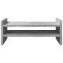 Wooden screen support, gray concrete engineering, 50x27x20 cm by , Computer bases and risers - Ref: Foro24-854781, Price: 22,...