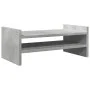 Wooden screen support, gray concrete engineering, 50x27x20 cm by , Computer bases and risers - Ref: Foro24-854781, Price: 22,...