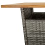 3-piece garden bar set with grey PE rattan cushions by , Garden sets - Ref: Foro24-3261482, Price: 330,81 €, Discount: %