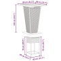 3-piece garden bar set with grey PE rattan cushions by , Garden sets - Ref: Foro24-3261482, Price: 330,81 €, Discount: %