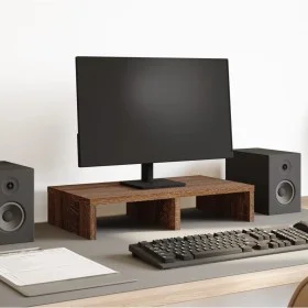 Brown oak wood screen stand engineering 50x27x10 cm by , Computer bases and risers - Ref: Foro24-854649, Price: 18,61 €, Disc...