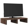Brown oak wood screen stand engineering 50x27x10 cm by , Computer bases and risers - Ref: Foro24-854649, Price: 18,61 €, Disc...
