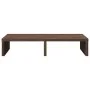 Brown oak wood screen stand engineering 50x27x10 cm by , Computer bases and risers - Ref: Foro24-854649, Price: 18,61 €, Disc...