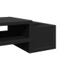 Screen stand with black wood storage 70x27x15 cm by , Computer bases and risers - Ref: Foro24-854680, Price: 31,57 €, Discoun...