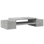 Screen support with concrete gray storage 70x27x15 cm by , Computer bases and risers - Ref: Foro24-854682, Price: 30,27 €, Di...