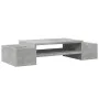 Screen support with concrete gray storage 70x27x15 cm by , Computer bases and risers - Ref: Foro24-854682, Price: 29,84 €, Di...