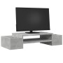 Screen support with concrete gray storage 70x27x15 cm by , Computer bases and risers - Ref: Foro24-854682, Price: 30,27 €, Di...