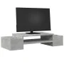 Screen support with concrete gray storage 70x27x15 cm by , Computer bases and risers - Ref: Foro24-854682, Price: 29,84 €, Di...