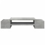 Screen support with concrete gray storage 70x27x15 cm by , Computer bases and risers - Ref: Foro24-854682, Price: 30,27 €, Di...