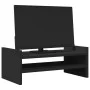 Engineered wood black screen stand 50x27x20 cm by , Computer bases and risers - Ref: Foro24-854779, Price: 23,07 €, Discount: %
