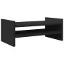 Engineered wood black screen stand 50x27x20 cm by , Computer bases and risers - Ref: Foro24-854779, Price: 23,07 €, Discount: %