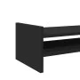 Engineered wood black screen stand 50x27x20 cm by , Computer bases and risers - Ref: Foro24-854779, Price: 23,07 €, Discount: %