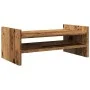 Holz-Bildschirmständer in verwitterter Ingenieurstechnik, 50x27x20 cm. von , Computersockel und -erhöhungen - Ref: Foro24-854...
