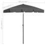 Anthrazitgrauer Sonnenschirm 180x120 cm von vidaXL, Sonnenschirme - Ref: Foro24-314721, Preis: 33,77 €, Rabatt: %