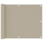Toldo para balcón tela oxford beige 75x300 cm by vidaXL, Umbrellas - Ref: Foro24-134936, Price: 19,69 €, Discount: %