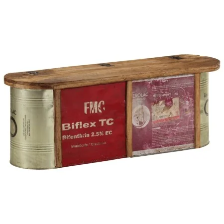 Storage bench/Sideboard made of solid recycled wood 120x30x40 cm by , Banks - Ref: Foro24-352782, Price: 232,56 €, Discount: %