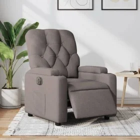 Electric reclining armchair in gray taupe fabric by , Armchairs - Ref: Foro24-3204694, Price: 249,76 €, Discount: %