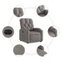 Elektrischer Relaxsessel aus grauem Taupe-Stoff. von , Sessel - Ref: Foro24-3204694, Preis: 249,71 €, Rabatt: %