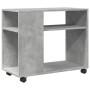 Beistelltisch mit Rädern aus Holz, grau, Betonoptik, 70x35x60cm. von , Seitentische - Ref: Foro24-853149, Preis: 46,79 €, Rab...