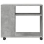 Beistelltisch mit Rädern aus Holz, grau, Betonoptik, 70x35x60cm. von , Seitentische - Ref: Foro24-853149, Preis: 46,79 €, Rab...