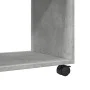 Side table with wheels, engineered wood, gray concrete finish, 70x35x60cm. by , Side tables - Ref: Foro24-853149, Price: 46,3...