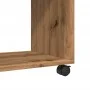 Side table with oak Sonoma wood wheels 70x35x60 cm by , Side tables - Ref: Foro24-853154, Price: 52,71 €, Discount: %