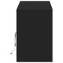 TV-Möbel mit LED-Beleuchtung aus schwarzem Ingenieurholz 140x34x50 cm von , TV-Möbel - Ref: Foro24-3307920, Preis: 151,43 €, ...