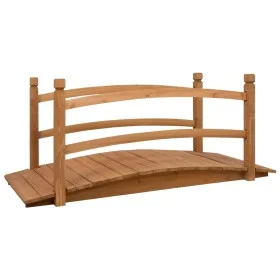 Solid fir wood garden bridge 140x60x60 cm by vidaXL, garden bridges - Ref: Foro24-313890, Price: 183,22 €, Discount: %