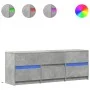 Mueble de TV LED madera ingeniería gris hormigón 140x34x50 cm de , Muebles TV - Ref: Foro24-3307922, Precio: 114,57 €, Descue...