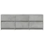 TV-Schrank aus grauem Beton-Ingenieurholz mit LED-Beleuchtung, 140x34x50 cm. von , TV-Möbel - Ref: Foro24-3307922, Preis: 114...