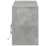 TV-Schrank aus grauem Beton-Ingenieurholz mit LED-Beleuchtung, 140x34x50 cm. von , TV-Möbel - Ref: Foro24-3307922, Preis: 116...