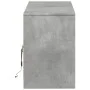 TV-Schrank aus grauem Beton-Ingenieurholz mit LED-Beleuchtung, 140x34x50 cm. von , TV-Möbel - Ref: Foro24-3307922, Preis: 114...