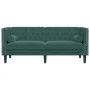 Zweiplätziges Chesterfield-Sofa mit dunkelgrünen Samtkissen. von , Sofas - Ref: Foro24-372685, Preis: 308,97 €, Rabatt: %