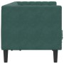 Zweiplätziges Chesterfield-Sofa mit dunkelgrünen Samtkissen. von , Sofas - Ref: Foro24-372685, Preis: 329,11 €, Rabatt: %