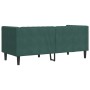Zweiplätziges Chesterfield-Sofa mit dunkelgrünen Samtkissen. von , Sofas - Ref: Foro24-372685, Preis: 329,11 €, Rabatt: %