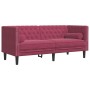 Chesterfield 2-seater sofa with red velvet cushions by , Sofas - Ref: Foro24-372687, Price: 293,40 €, Discount: %