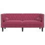Chesterfield 2-seater sofa with red velvet cushions by , Sofas - Ref: Foro24-372687, Price: 293,40 €, Discount: %