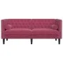 Chesterfield 2-seater sofa with red velvet cushions by , Sofas - Ref: Foro24-372687, Price: 305,88 €, Discount: %
