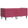 Chesterfield 2-seater sofa with red velvet cushions by , Sofas - Ref: Foro24-372687, Price: 293,40 €, Discount: %