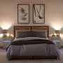Bedside tables with LED lights, 2 units, engineered wood in Sonoma oak. by , Nightstands - Ref: Foro24-852003, Price: 85,38 €...