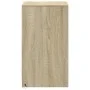 Bedside tables with LED lights, 2 units, engineered wood in Sonoma oak. by , Nightstands - Ref: Foro24-852003, Price: 85,38 €...