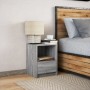 Bedside table with LED lights in gray Sonoma engineered wood by , Nightstands - Ref: Foro24-852029, Price: 43,23 €, Discount: %